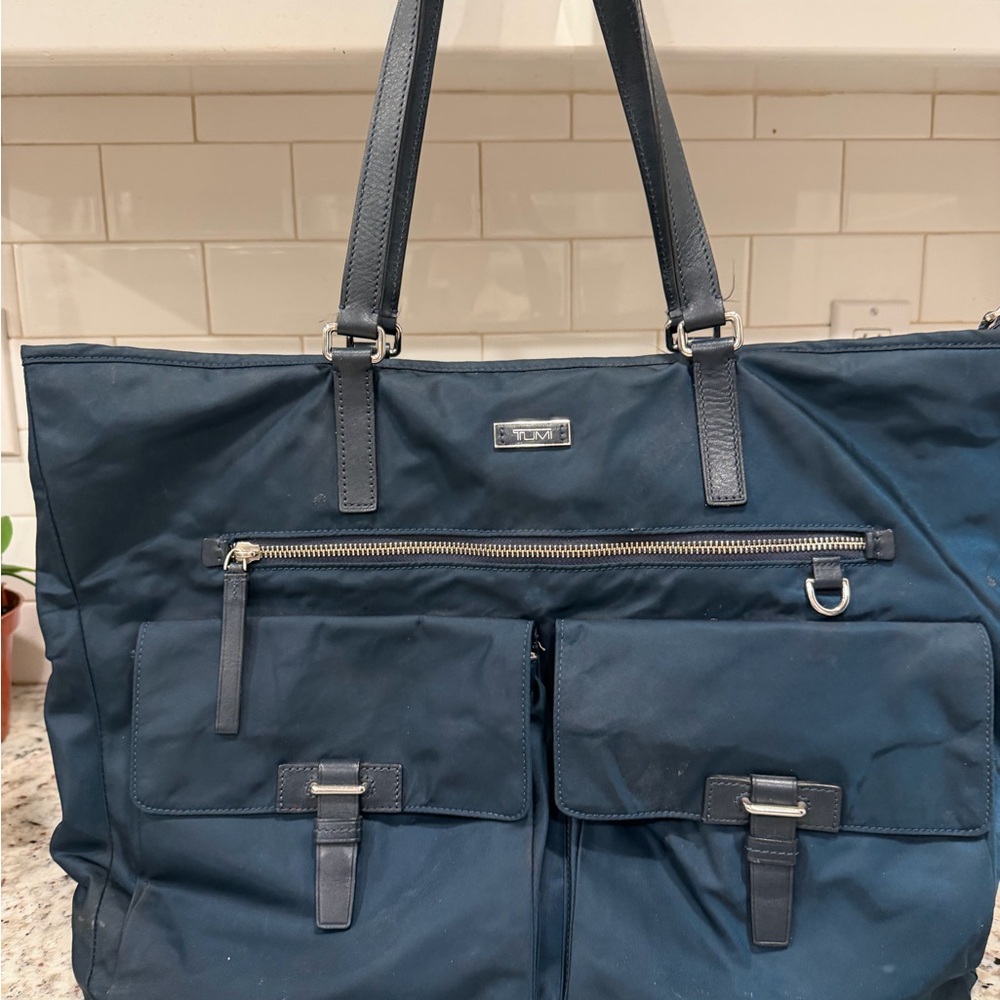 Tumi Dark Blue Tote Bag - Picture 8 of 11